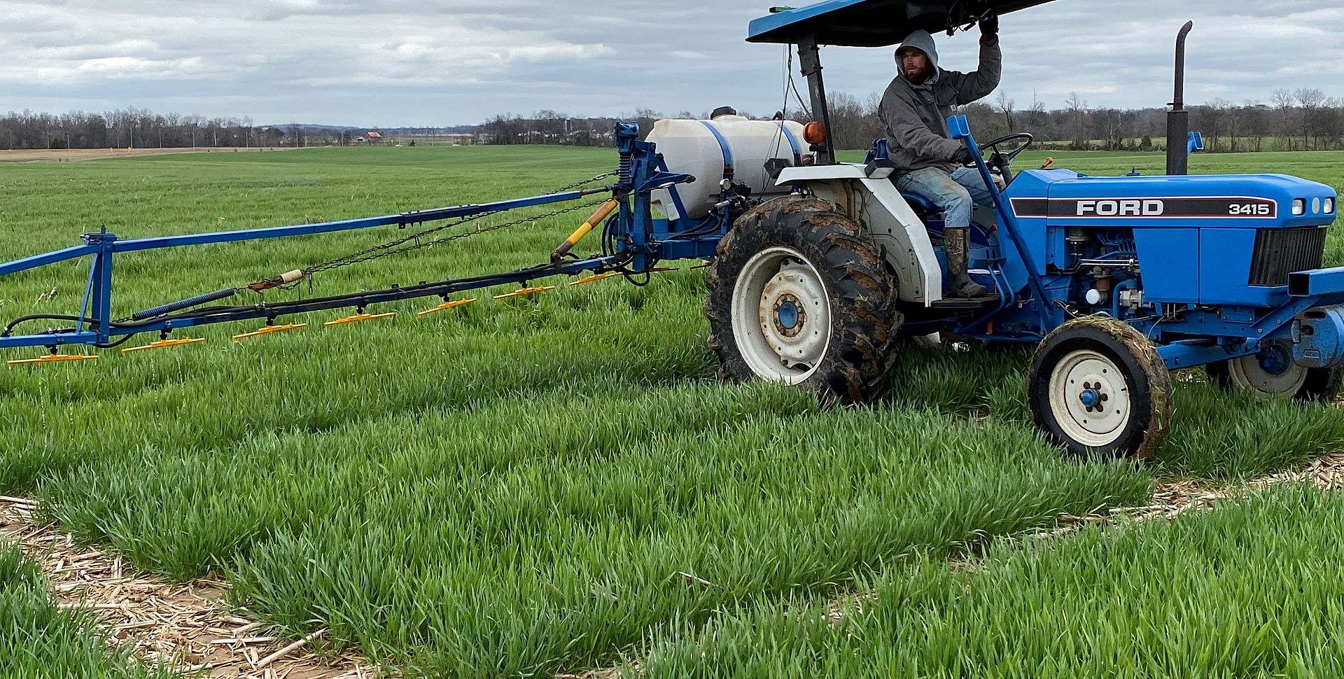 Ben on tractor